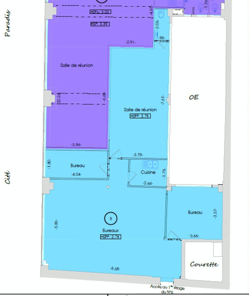 Bureau Paris 896m² Location bureau Paris OLBUR2531789 1